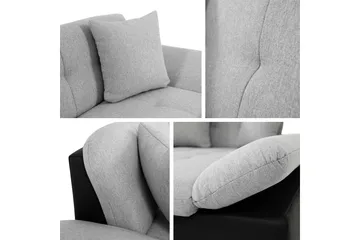 Djerra Bäddsoffa med Schäslong 3-sits i Sammet - Gul - Möbler - Soffa - Bäddsoffa