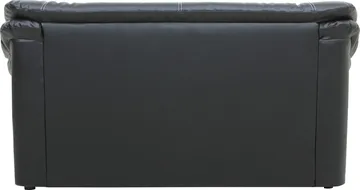 Dominic soffa 2-sits - Svart konstläder - Svart - Möbler - Soffa - Skinnsoffor