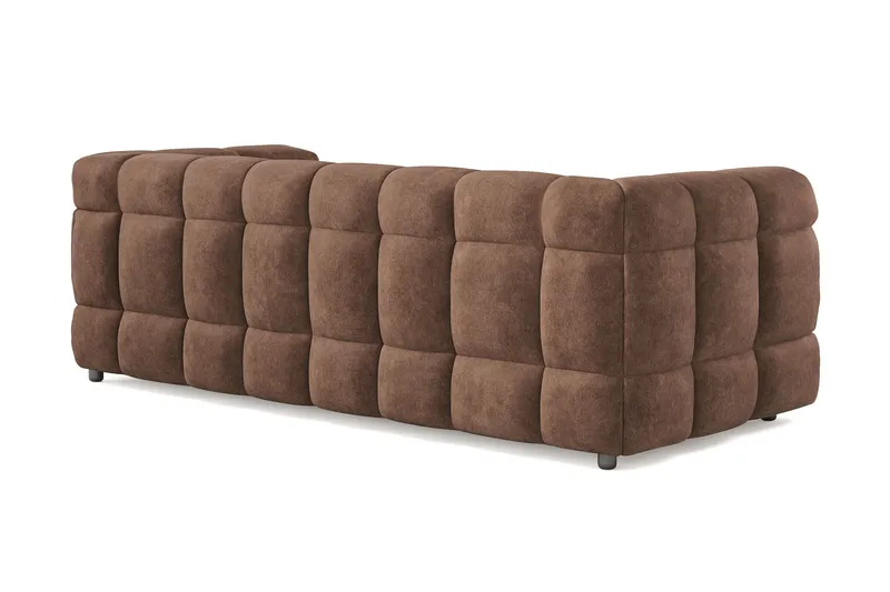 Elise 3-sits Bubblig Soffa - Brun - Möbler - Soffa - 3 sits soffa