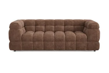 Elise 3-sits Bubblig Soffa - Brun - Möbler - Soffa - 3 sits soffa