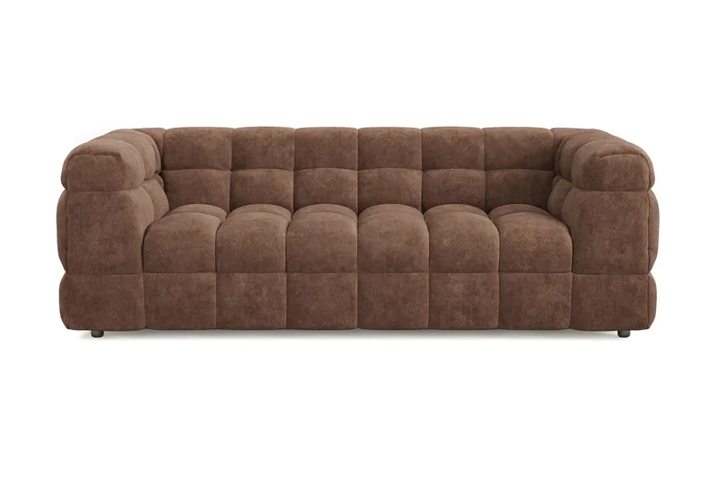 Elise 3-sits Bubblig Soffa - Brun - Möbler - Soffa - 3 sits soffa