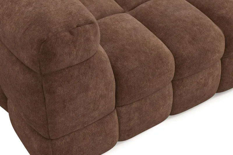 Elise 3-sits Bubblig Soffa - Brun - Möbler - Soffa - 3 sits soffa