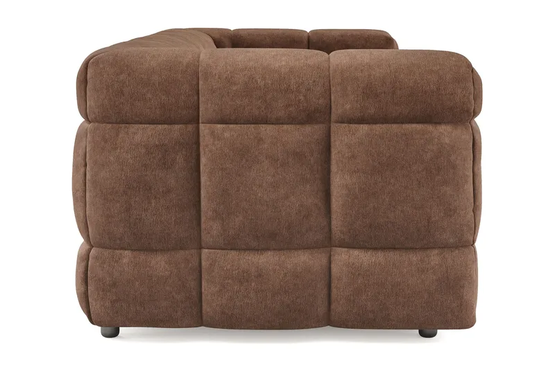 Elise 3-sits Bubblig Soffa - Brun - Möbler - Soffa - 3 sits soffa