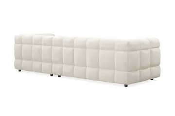 Elise 4-sits Högervänd L-formad Bubblig Divansoffa 274 cm i Bouclé - Gräddvit - Möbler - Soffa - Divansoffor & schäslongsoffa