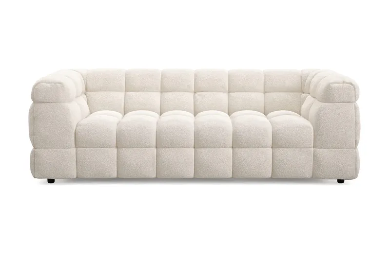 Elise Bubblig Soffgrupp 3-sits Soffa + Fåtölj - Vit - Möbler - Soffa - Soffgrupp