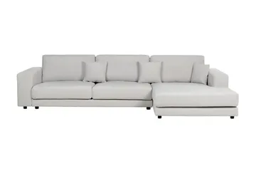 Ersi Hörnsoffa 4-sits - Grå/Svart - Möbler - Soffa - Divansoffor & schäslongsoffa