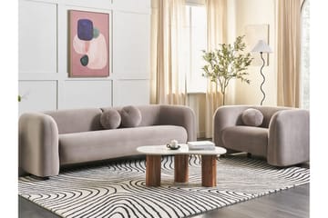 Fabion Soffa 3-sits - Taupe - Möbler - Soffa - Sammetssoffa