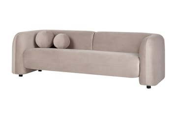 Fabion Soffa 3-sits - Taupe - Möbler - Soffa - Sammetssoffa