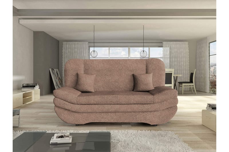 Figurelle Bäddsoffa 2-sits i Bouclé - Rosa - Möbler - Soffa - Bäddsoffa