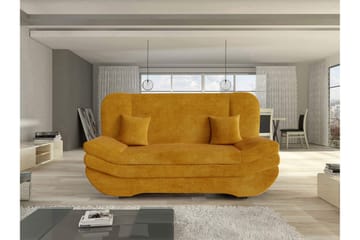 Figurelle Bäddsoffa 2-sits i Sammet - Gul - Möbler - Soffa - Bäddsoffa