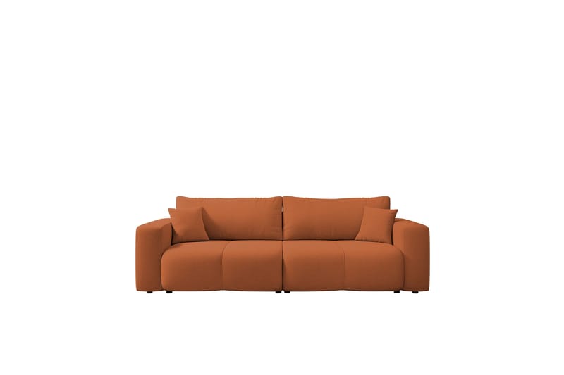 Flo 3-sits Bäddsoffa med Förvaring i Tyg, Orange