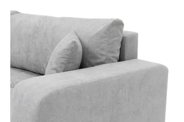 Flo Bäddsoffa 3-sits i Plysch - Vit - Möbler - Soffa - Bäddsoffa