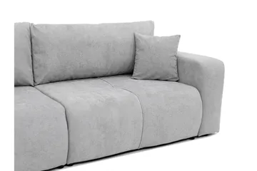 Flo Bäddsoffa 3-sits i Plysch - Vit - Möbler - Soffa - Bäddsoffa