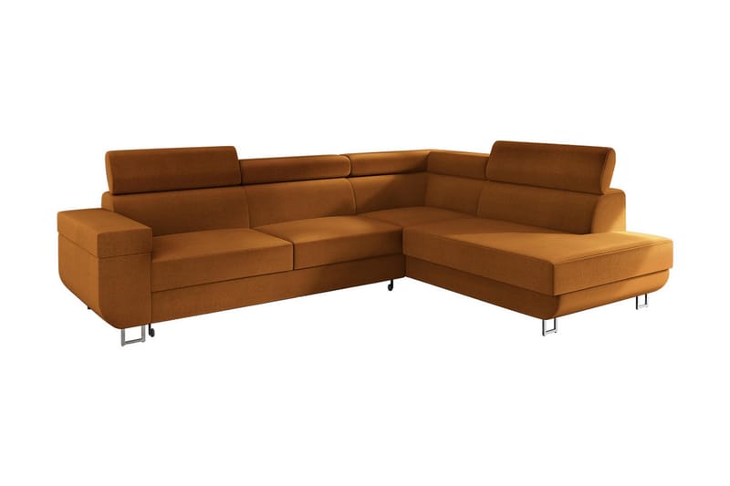 Fonti 3-sits Bäddsoffa Höger, Orange
