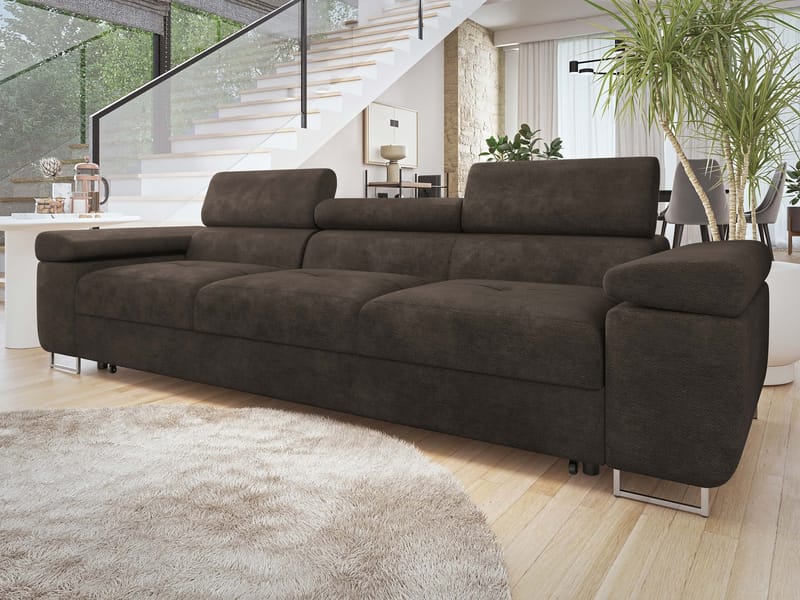 Gabina 3-sits Soffa - brun - Möbler - Soffa - Bäddsoffa