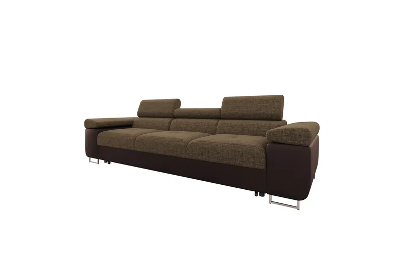 Gabina Bäddsoffa 3-sits i Konstläder - Brun - Möbler - Soffa - Bäddsoffa