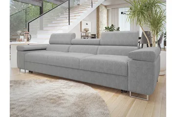 Gabina Bäddsoffa 3-sits i Manchester - Ljusgrå - Möbler - Soffa - Bäddsoffa