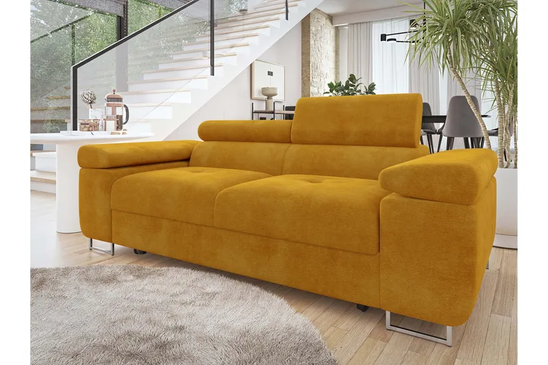 Gabina Soffa 2-sits - Gul - Möbler - Soffa - Sammetssoffa