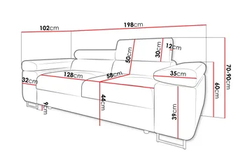 Gabina Soffa 2-sits - Svart - Möbler - Soffa - 2 sits soffa