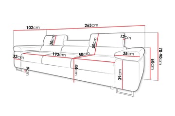 Gabina Soffa 3-sits - Blå - Möbler - Soffa - 3 sits soffa