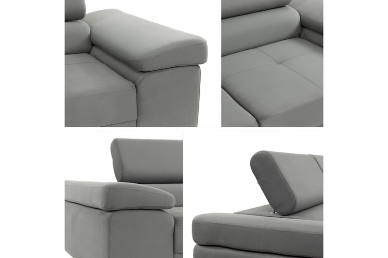 Gabina Soffa 3-sits - Svart/Grå - Möbler - Soffa - Skinnsoffor
