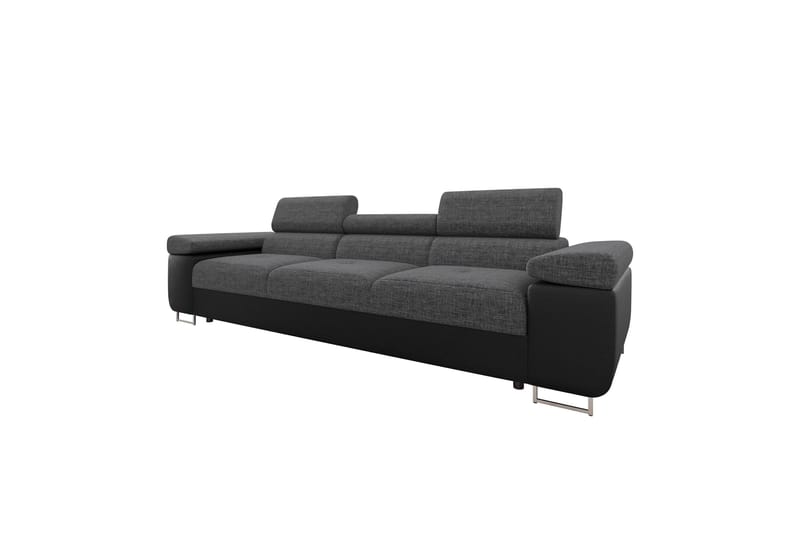 Gabina Soffa 3-sits - Svart/Grå - Möbler - Soffa - Skinnsoffor