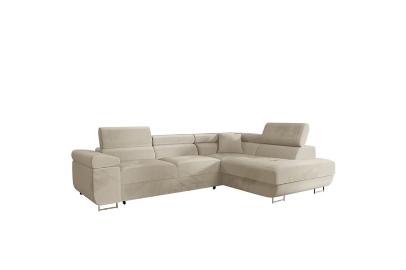 Gabina Soffa med Schäslong 3-sits - Beige - Möbler - Soffa - Bäddsoffa