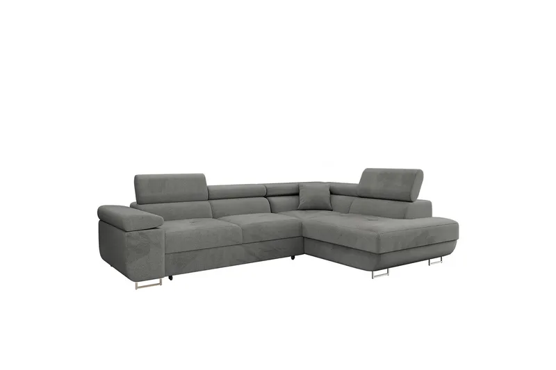 Gabina Soffa med Schäslong 3-sits - Grå - Möbler - Soffa - Bäddsoffa
