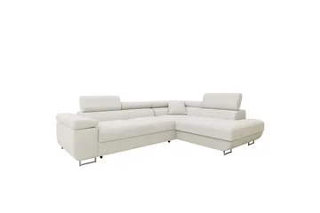 Gabina Soffa med Schäslong 3-sits - Vit - Möbler - Soffa - Bäddsoffa