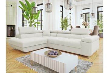 Gabina Soffa med Schäslong 3-sits - Vit - Möbler - Soffa - Bäddsoffa