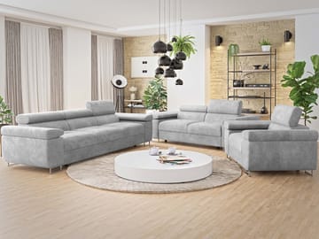 Gabina Soffgrupp - 3-sits + 2-sits + fåtölj - grå - Möbler - Soffa - Soffgrupp