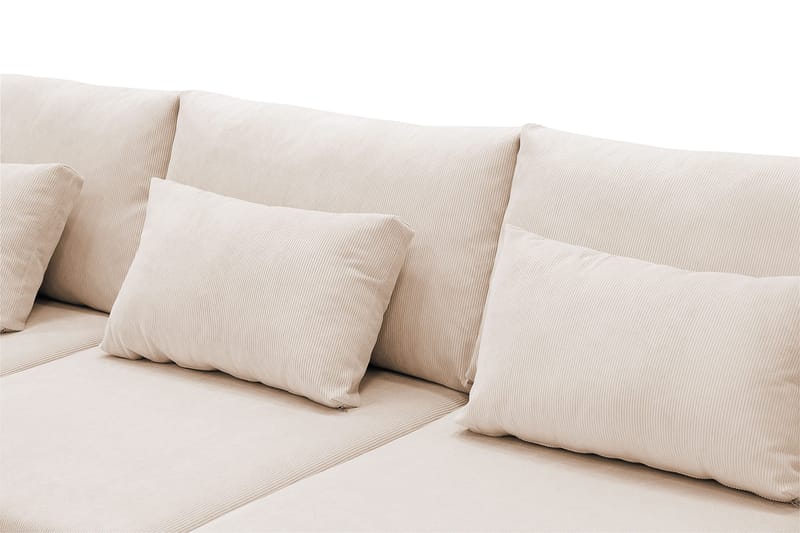 Grande 6-sits U-Soffa med Divan Höger - Beige Manchester - Möbler - Soffa - U-soffa