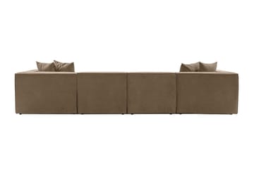Gregor Soffa med Divan 4-sits - Brun - Möbler - Soffa - Divansoffor & schäslongsoffa
