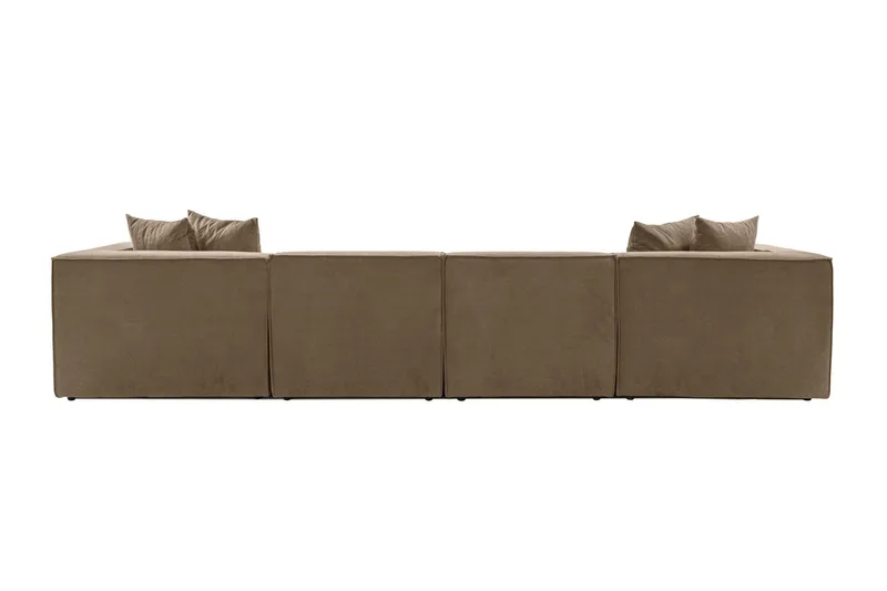 Gregor Soffa med Divan 4-sits - Brun - Möbler - Soffa - Divansoffor & schäslongsoffa