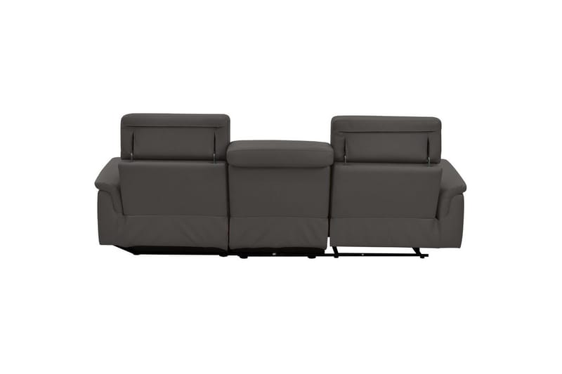 Hörnsoffa 3-sits Pareli Brun, PU, Höger elektrisk vilstol - Brun, PU, Höger elektrisk vilstol - Möbler - Soffa - Skinnsoffor