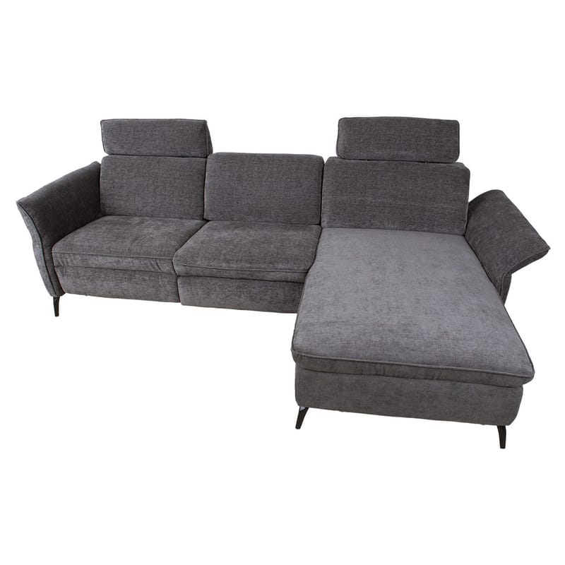Hörnsoffa Dayton elektrisk recliner Högerhörn - mörkgrå - Möbler - Soffa - Biosoffa & reclinersoffa