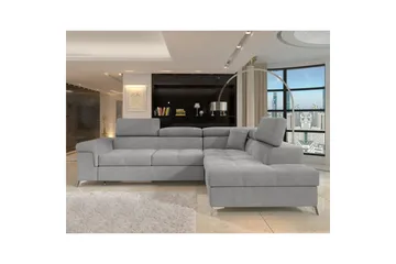 Hörnsoffa Eltap Eridano 275x202x88 cm - Raquel 04 Grå, Höger - Möbler - Soffa - Bäddsoffa