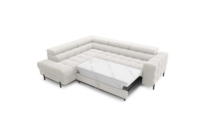 Hörnsoffa Eltap Ferucce 276x200x93 cm Amore 01 gräddvit Dubbelriktad - Möbler - Soffa - Bäddsoffa