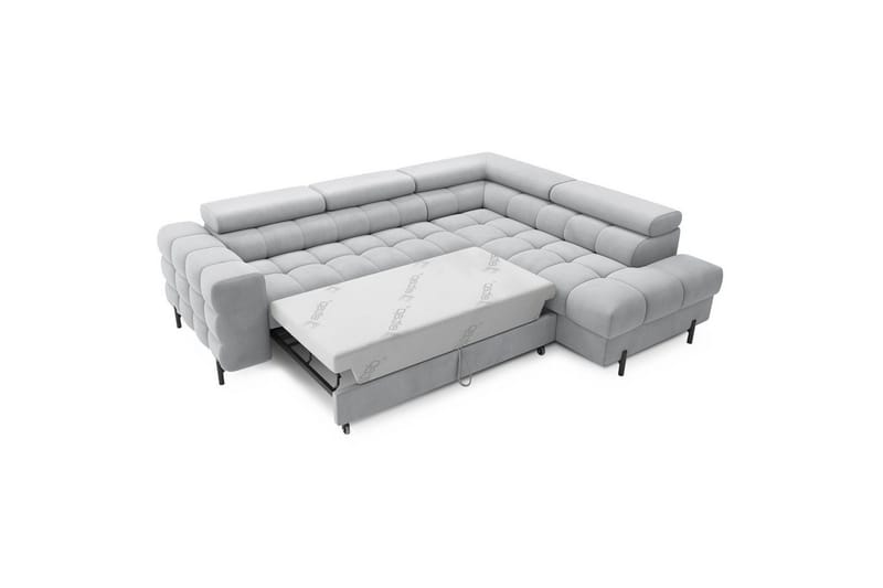 Hörnsoffa Eltap Ferucce 276x200x93 cm - Paros 05, Grå, Höger - Möbler - Soffa - Bäddsoffa