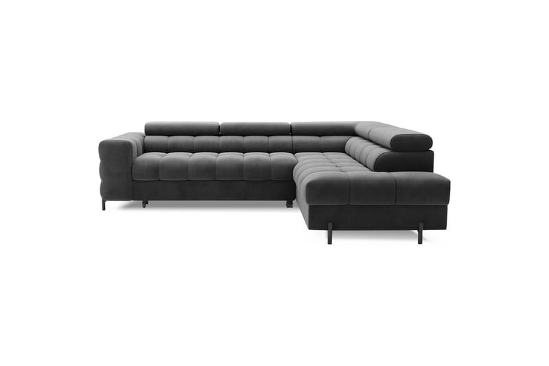 Hörnsoffa Eltap Ferucce 276x200x93 cm - Paros 06, Mörkgrå, Höger - Möbler - Soffa - Bäddsoffa