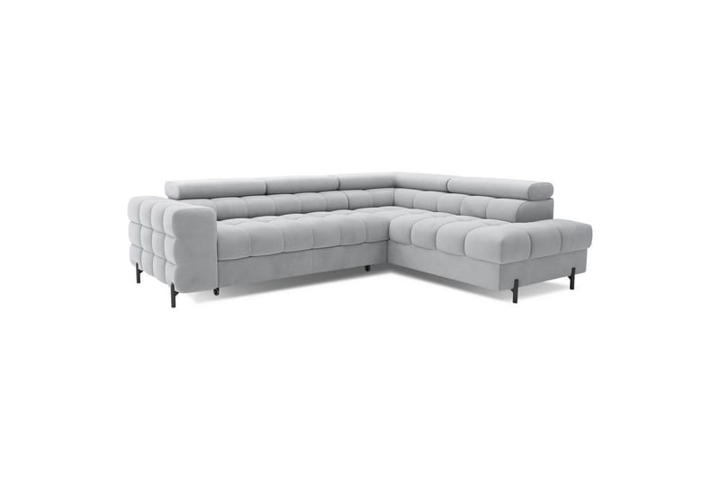Hörnsoffa Eltap Ferucce 276x200x93 cm - Paros 05, Grå, Höger - Möbler - Soffa - Bäddsoffa