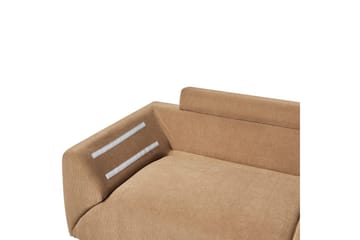 Hörnsoffa Lunner Brun, Svart - Brun, Svart - Möbler - Soffa - Soffgrupp