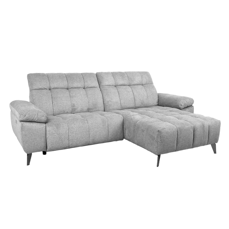 Hörnsoffa Luzern elektrisk recliner Högerhörn - ljusgrå - Möbler - Soffa - Biosoffa & reclinersoffa