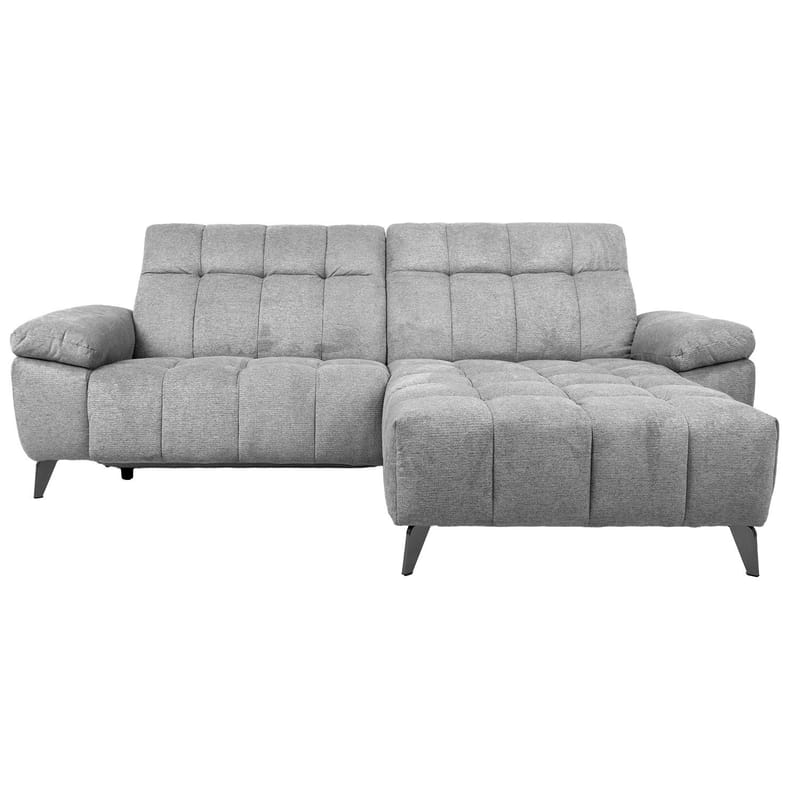 Hörnsoffa Luzern elektrisk recliner Högerhörn - ljusgrå - Möbler - Soffa - Biosoffa & reclinersoffa