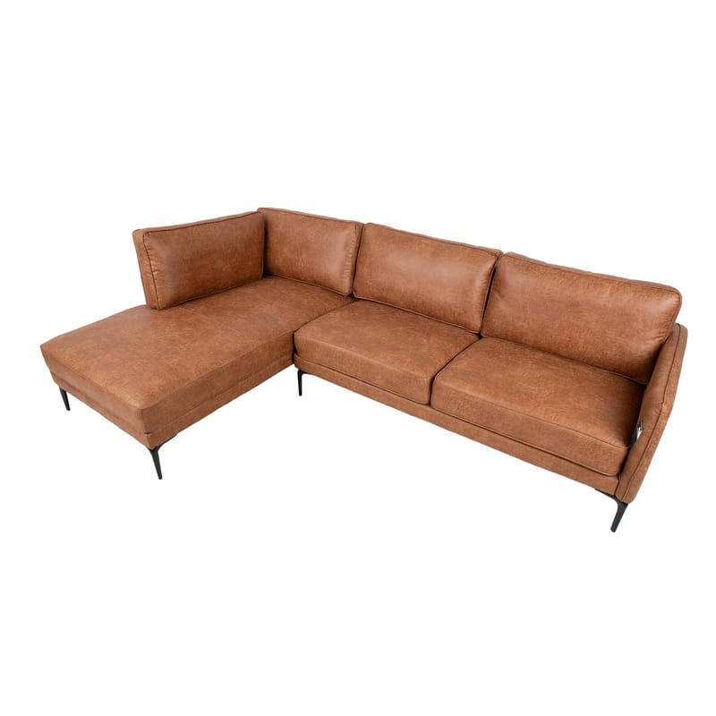 Hörnsoffa Sofia Brun Vänsterhörn - brun - Möbler - Soffa - Hörnsoffa