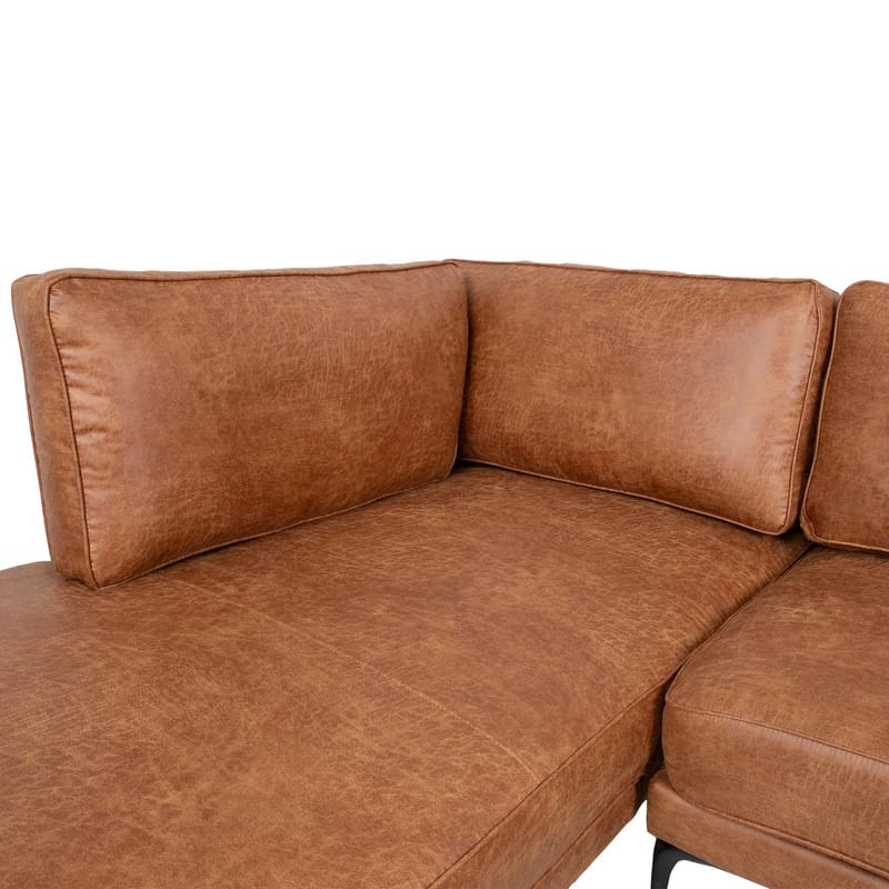 Hörnsoffa Sofia Brun Vänsterhörn - brun - Möbler - Soffa - Hörnsoffa