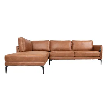Hörnsoffa Sofia Brun Vänsterhörn - brun - Möbler - Soffa - Hörnsoffa