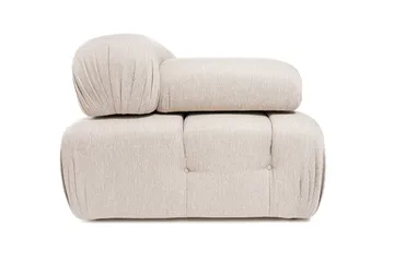 Belgin Bubblig Hörnsoffa 3-sits med utfällbara armstöd och ryggstöd - Ljusbrun - Möbler - Soffa - Modulsoffor - Komplett modulsoffa