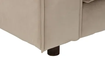 Cloudia Hörnsoffa Large Sammet - Beige - Möbler - Soffa - Hörnsoffa