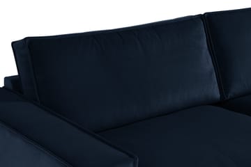 Cloudia Hörnsoffa Large Sammet - Blå - Möbler - Soffa - Hörnsoffa